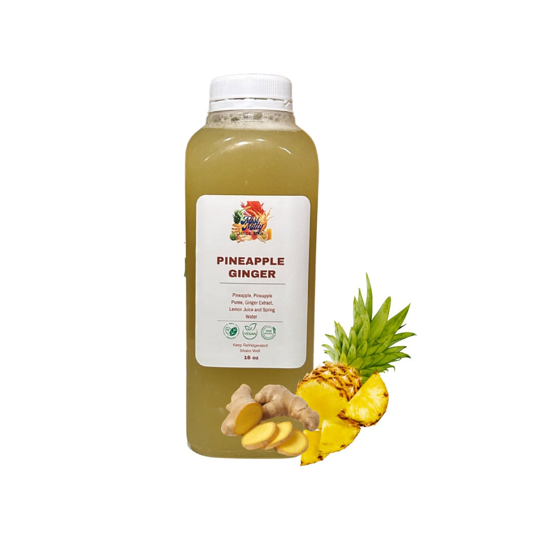 Pineapple Ginger Juice – Miss Mitty Juice Bar